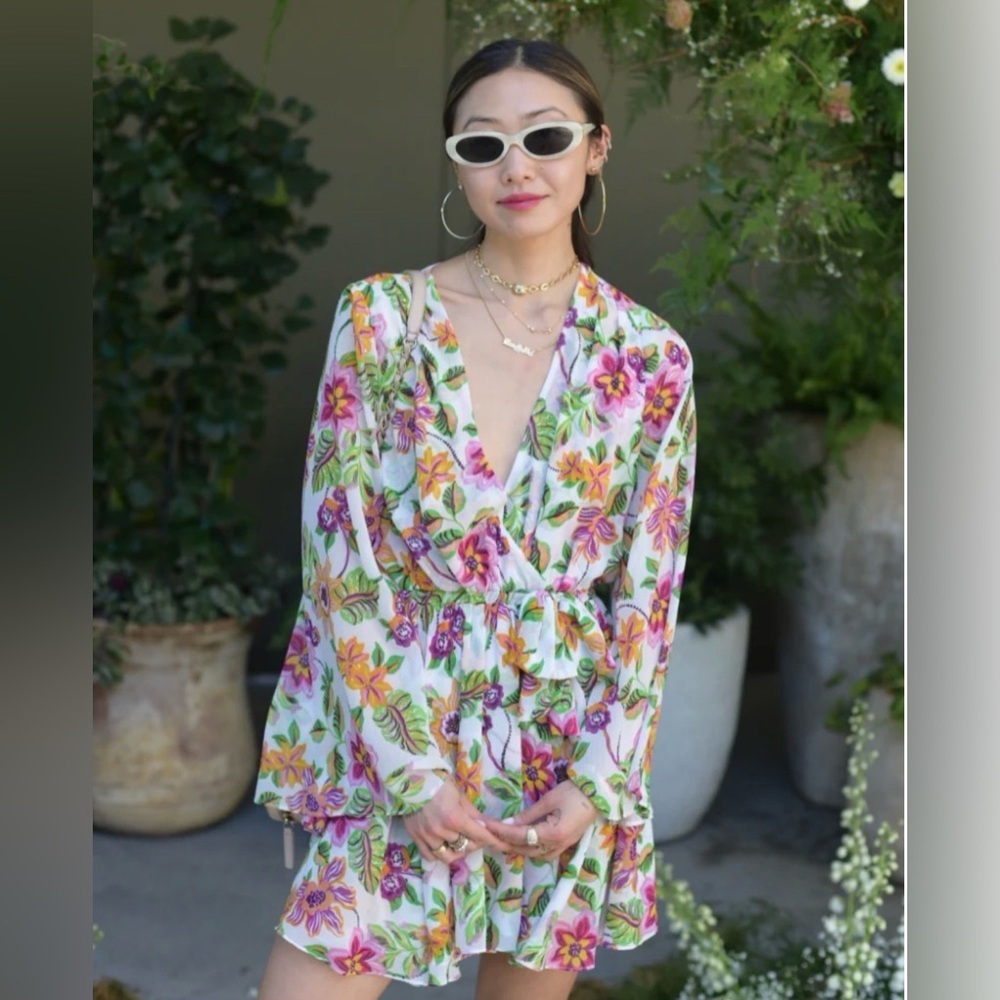 MISA Los Angeles Kaia Dress in Flora Exotica. Size M NWT $390 SOLD OUT